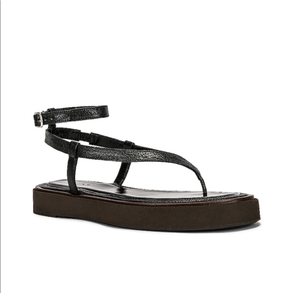 BY FAR Cece Black Grained Leather size 38
